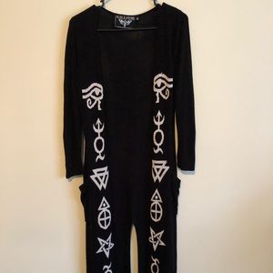 Killstar Longline Cardigan Duster Size Small